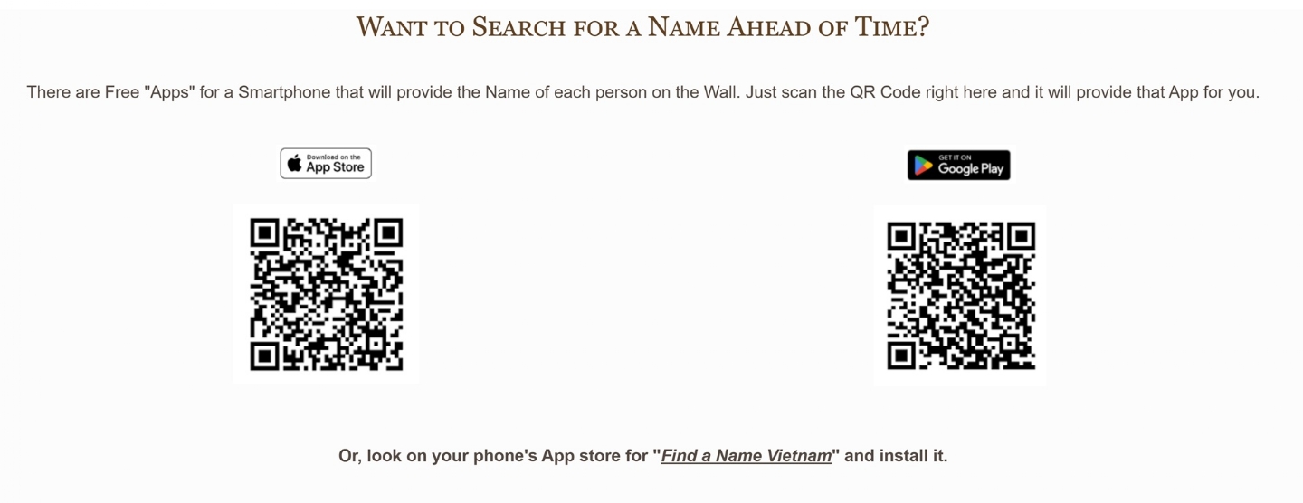 THE MOVING WALL FIND A NAME