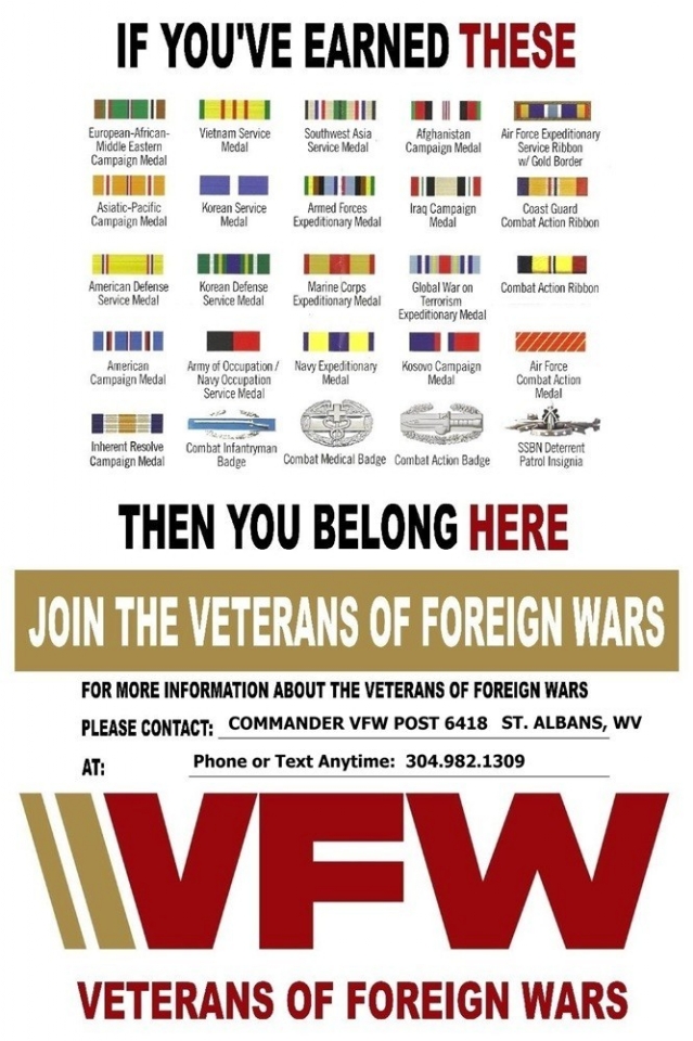 VFW ELIGIBILITY POSTER CONTACT COMMANDER